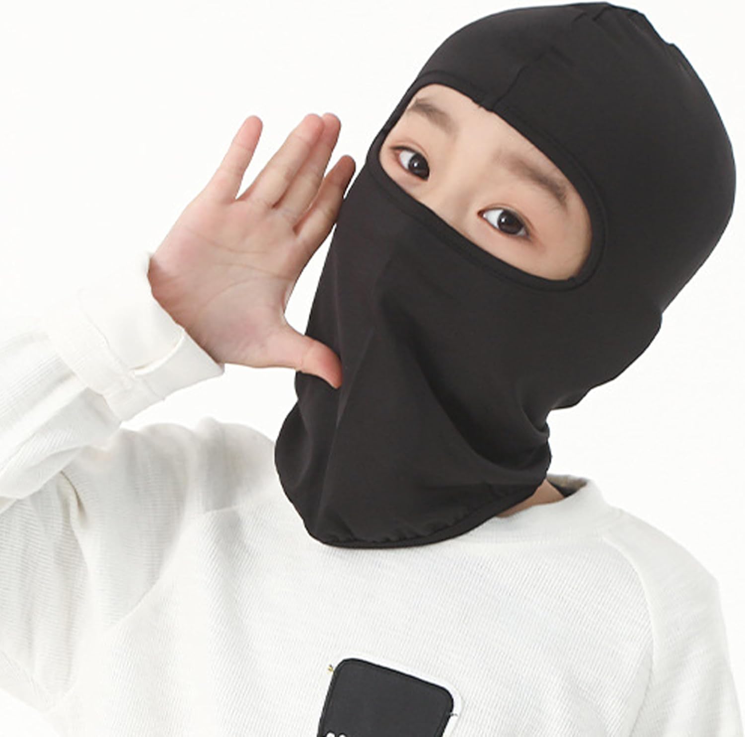 Kids Cycling Balaclava Mask Face Sun Protection Hat Windproof Skiing Cap for Boys & Girls 2 PCS - Image 5