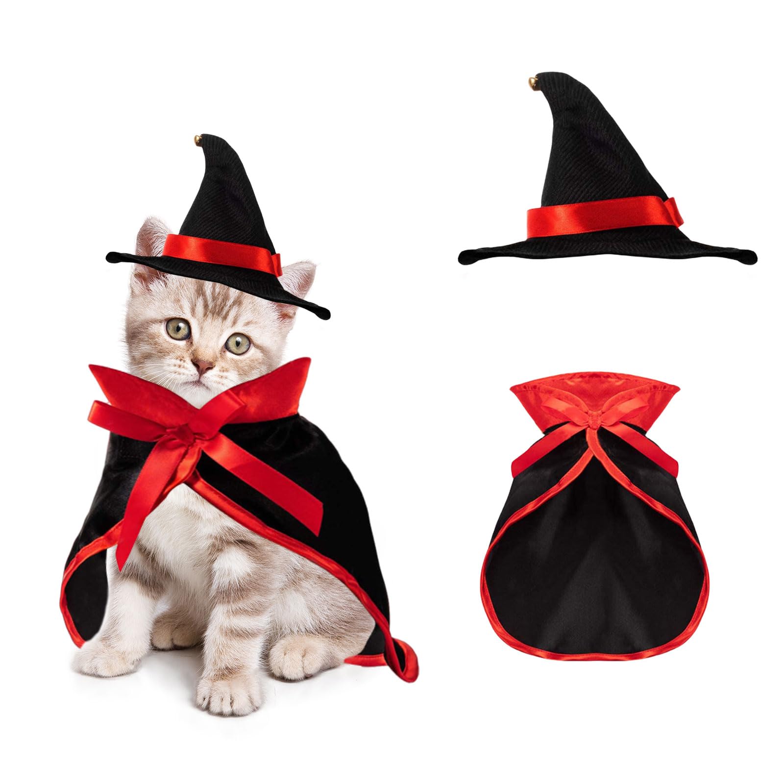 Amazon | ハロウィン ペット服 猫用 犬用 吸血鬼 コスチューム