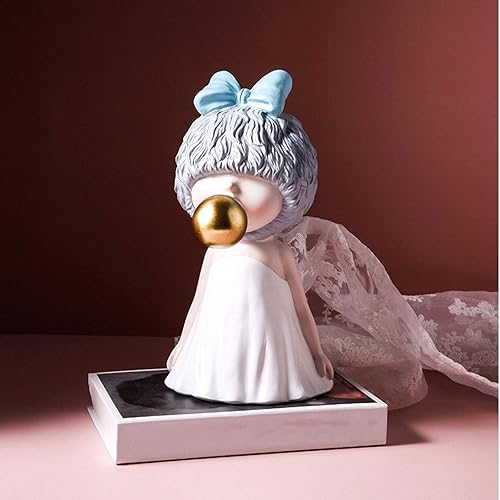 Miniatura 5 de Estatua china de feng shui estatua de resina para decoración del hogar, esculturas de arte moderno para sala de estar, regalo de mesa, burbujas