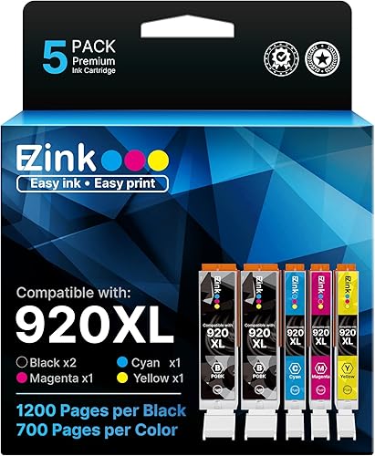 E-Z Ink Paquete combinado de cartuchos de tinta compatibles 920xl de repuesto para impresora HP 920XL 920 para uso con impresora Officejet 6500