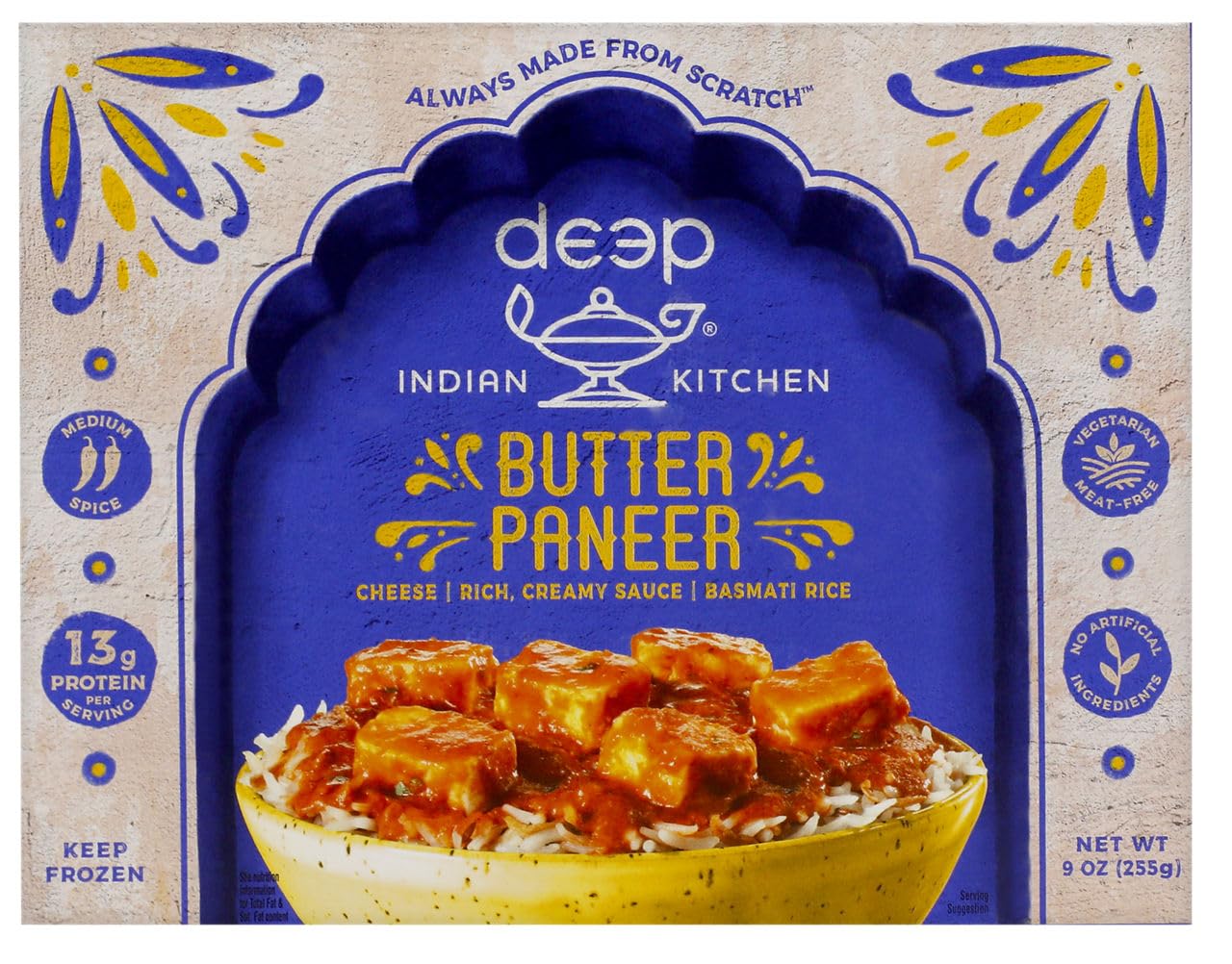 Deep, Indian Butter Paneer With Rice, 9 Ounce