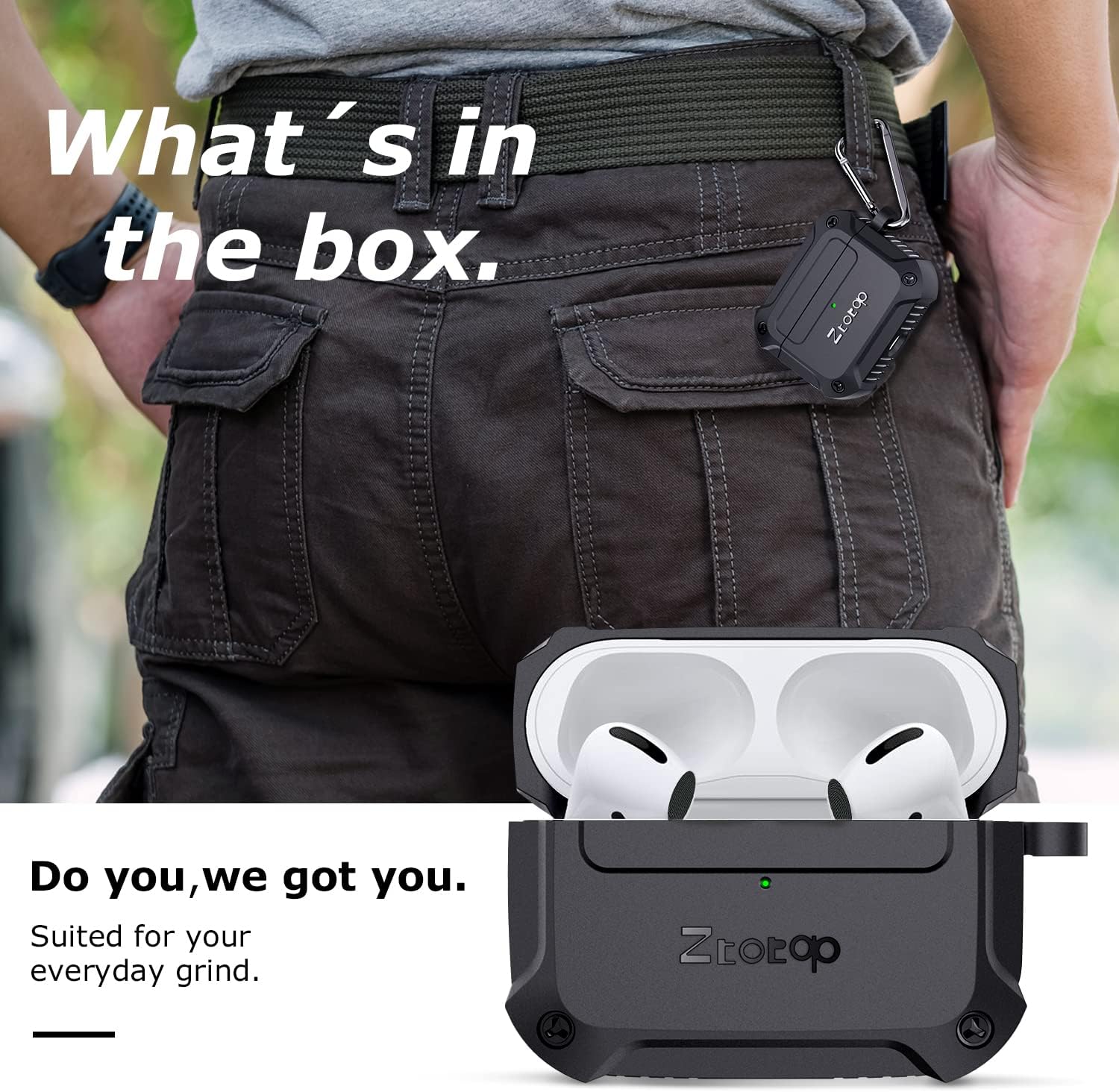 Limited ZtotopCases for AirPods 3 Case 2021, Sturdy Shockproof Protective Case, Durable Armor Cover with Wireless Charging for Airpods 3rd Generation - Black