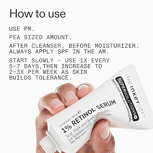Miniatura 6 de The INKEY List SuperSolutions - Suero de retinol al 1% para cara y cuello, ayuda con la apariencia de cicatrices, arrugas y tono de piel para una