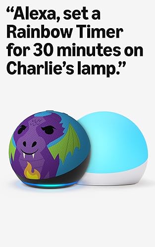 Echo Dot Kids (5. generación, modelo de 2022) Dragon con Echo Glow