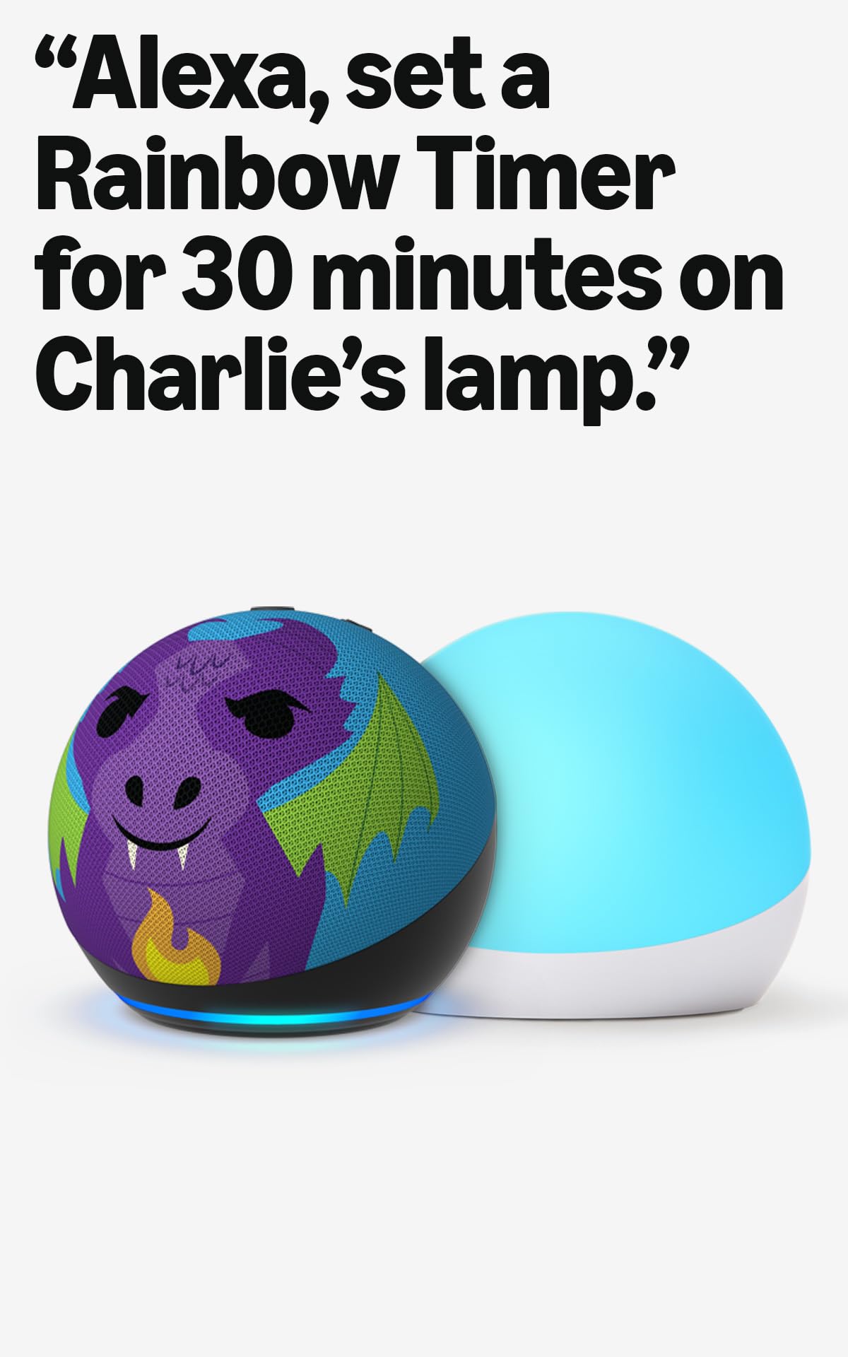 Amazon Echo Dot Kids (newest model) - Dragon including Amazon Kids+, with Echo Glow, with Alexa+ Early Access