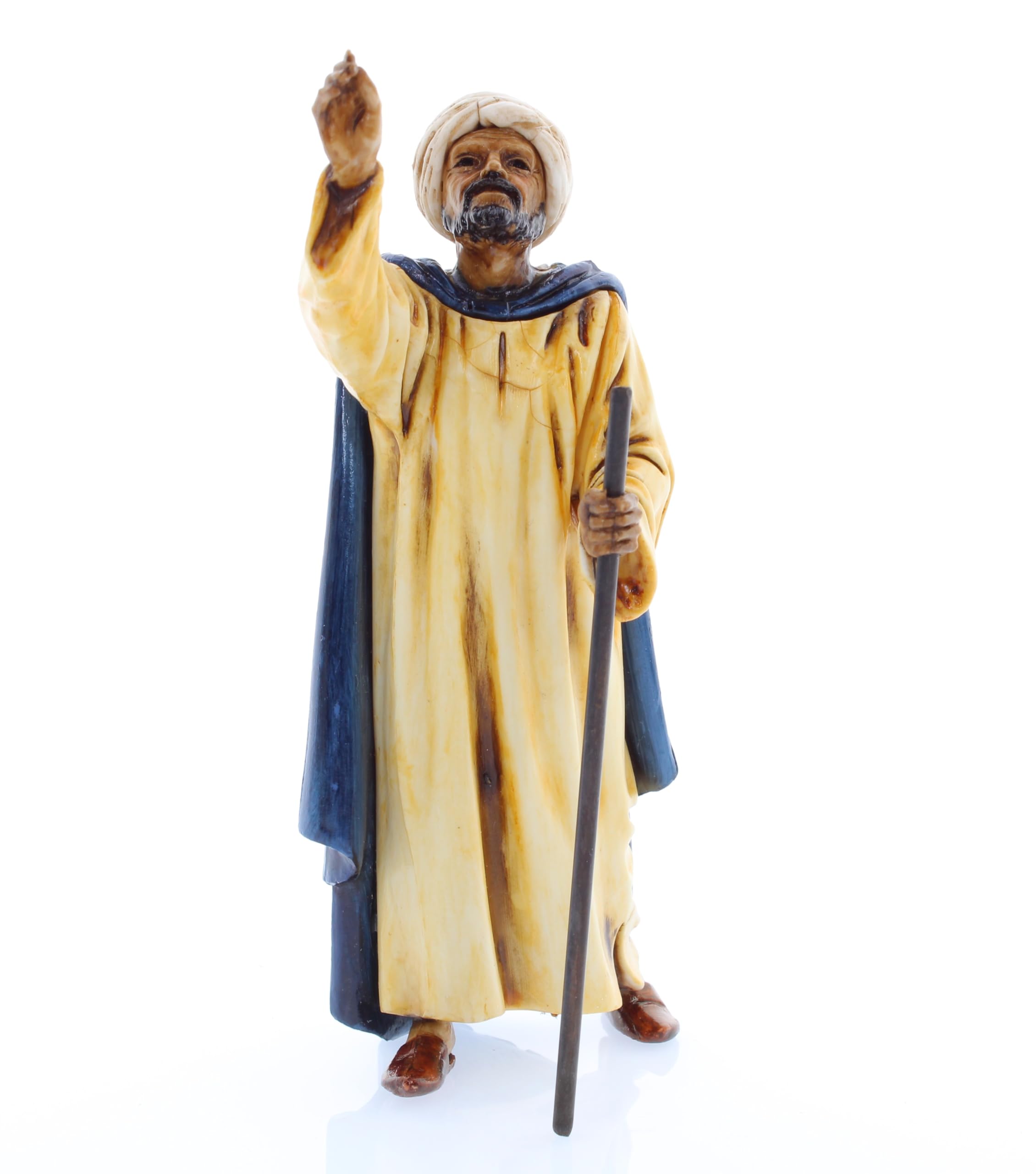 Figurines Chameliers Pour Crèche De Noël - Lot De 4, 6 Cm Échelle 1:32 - Style XVIIIe, Peint Main, Made In Italy - 13
