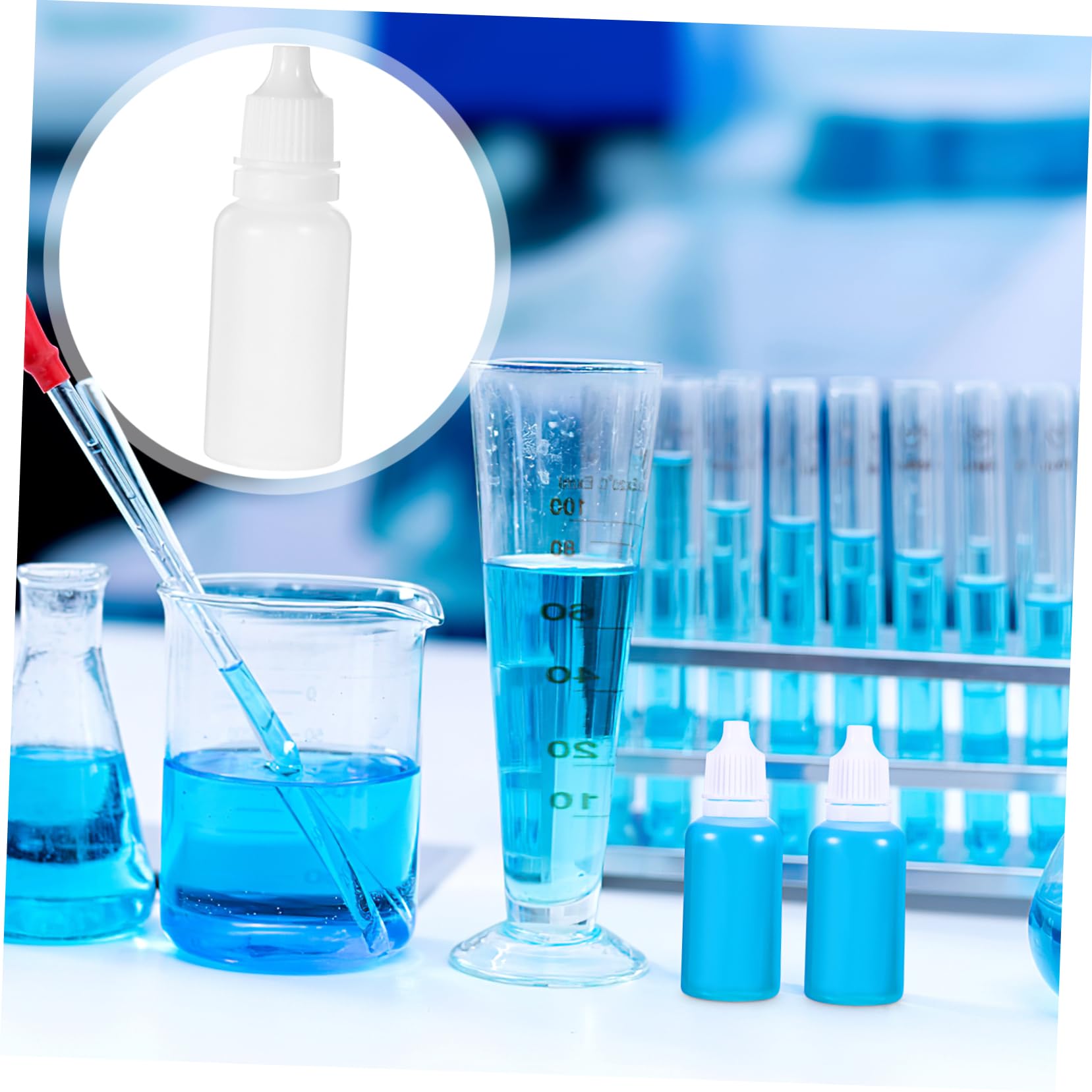 SOLUSTRE Reusable Eye Dropper Bottles 12 Pack Mini Dropper Bottles Child- for Saline and Essential Oils