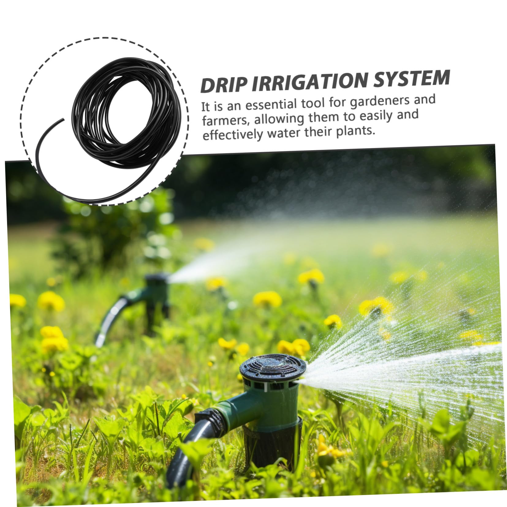 PVC Bewässerungsschlauch Flexibel Druckbeständig Garten Bewässerungssystem für Gewächshaus Pflanzen Landwirtschaft Vielseitig Einsetzbar Robust und Installieren