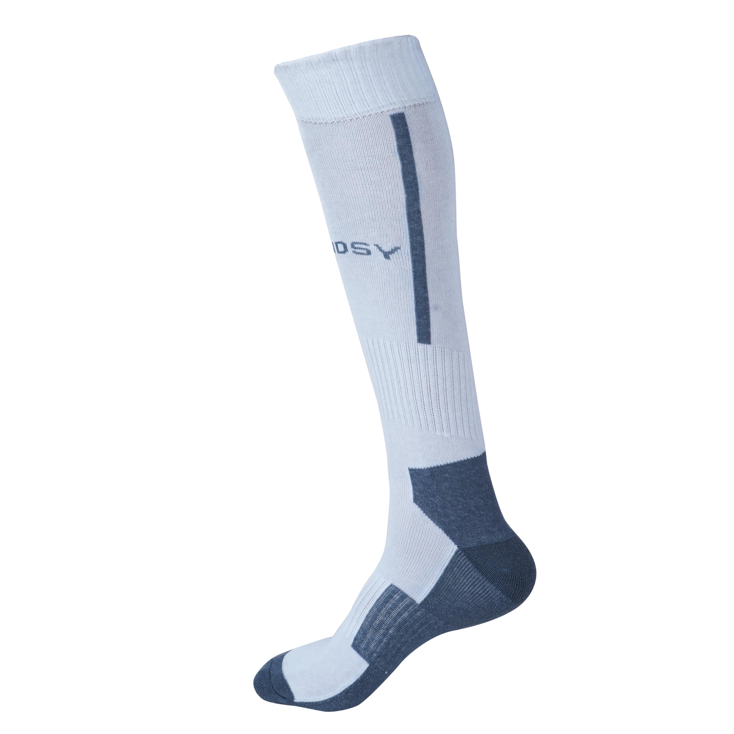 tendsy Defender Max Cotton Football Socks for Men and Women, Free Size, White-picture-33