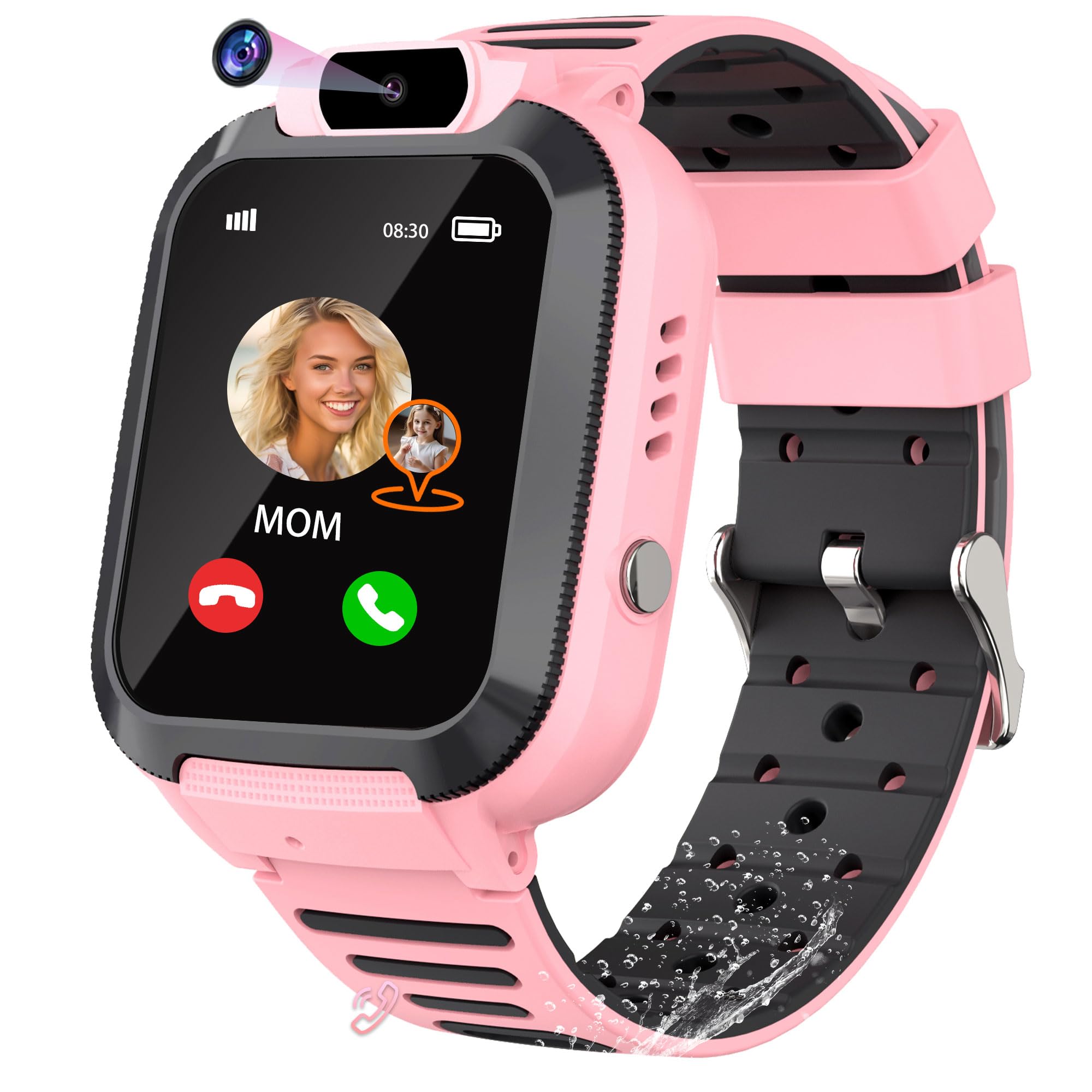 Smartwatch Bambini con GPS Giochi Chat Vocale SOS Digitale Sveglia