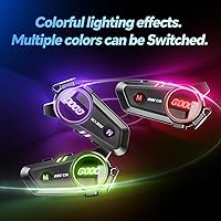 Vista 7 de Auriculares Bluetooth para casco de motocicleta, alta calidad de sonido, auriculares deportivos impermeables, altavoces manos libres, control