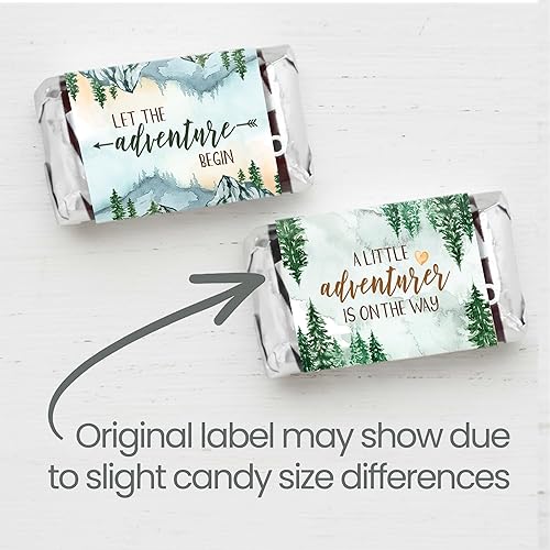 Miniatura 4 de Little Adventurer Baby Shower Mini Chocolate Candy Bar Wrapper Etiquetas  Wilderness Adventure Awaits  45 unidades