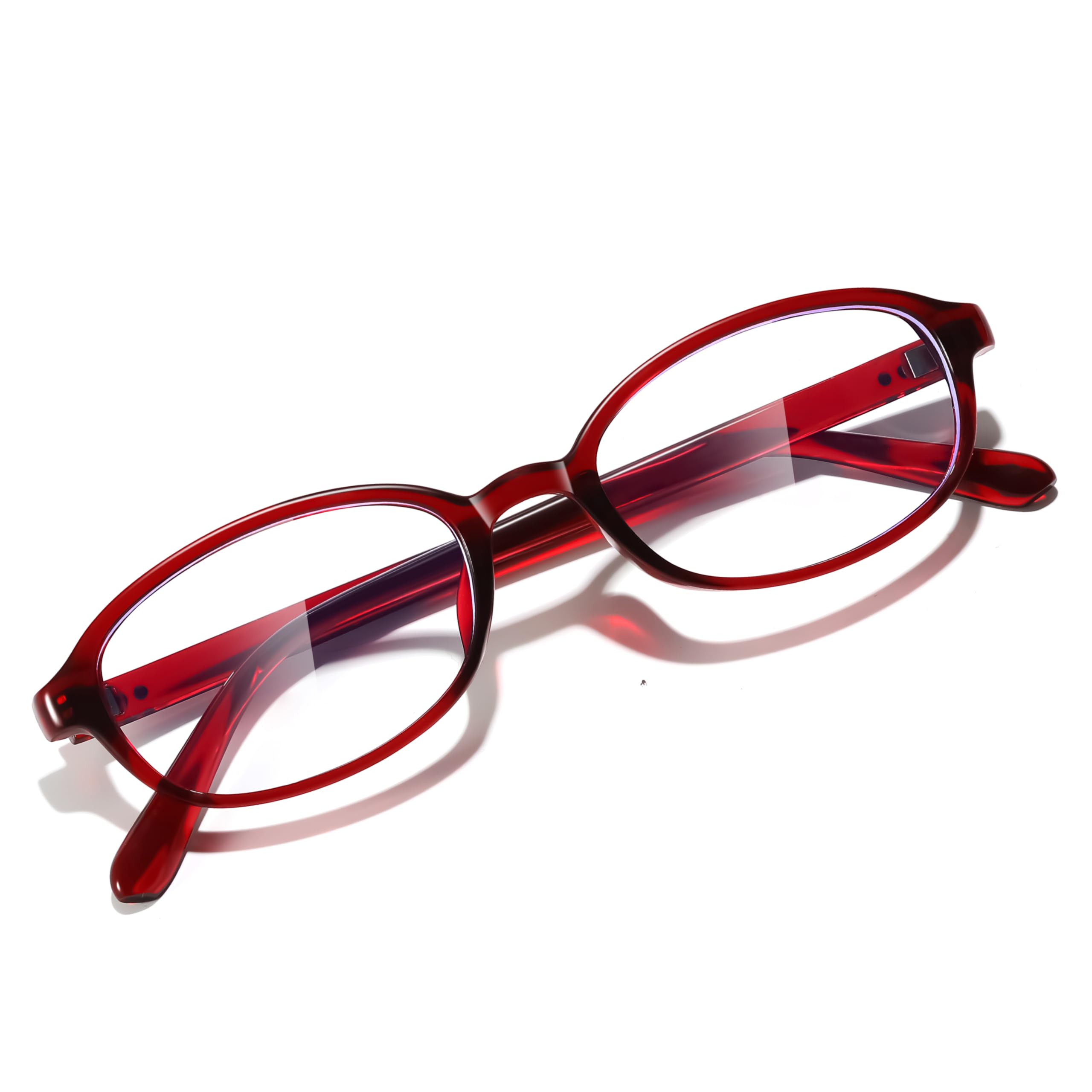 Stylish Oval Frame Blue light Glasses with UV & Anti Eyestrain, Anti-Glare for Women