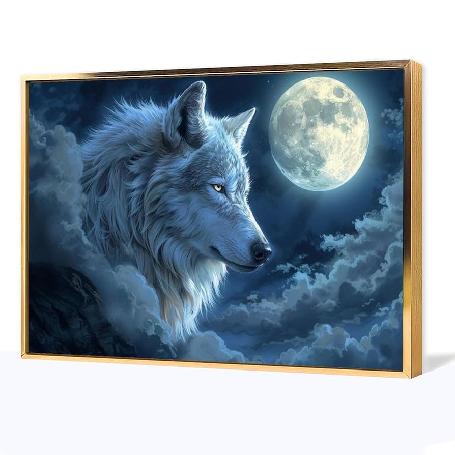 「三日月」｜絵画 原画 抽象画 動物画 イラスト アート 犬の絵 マイフレンド - チワワ犬 No.3】抽象画 アートポスター 犬の絵