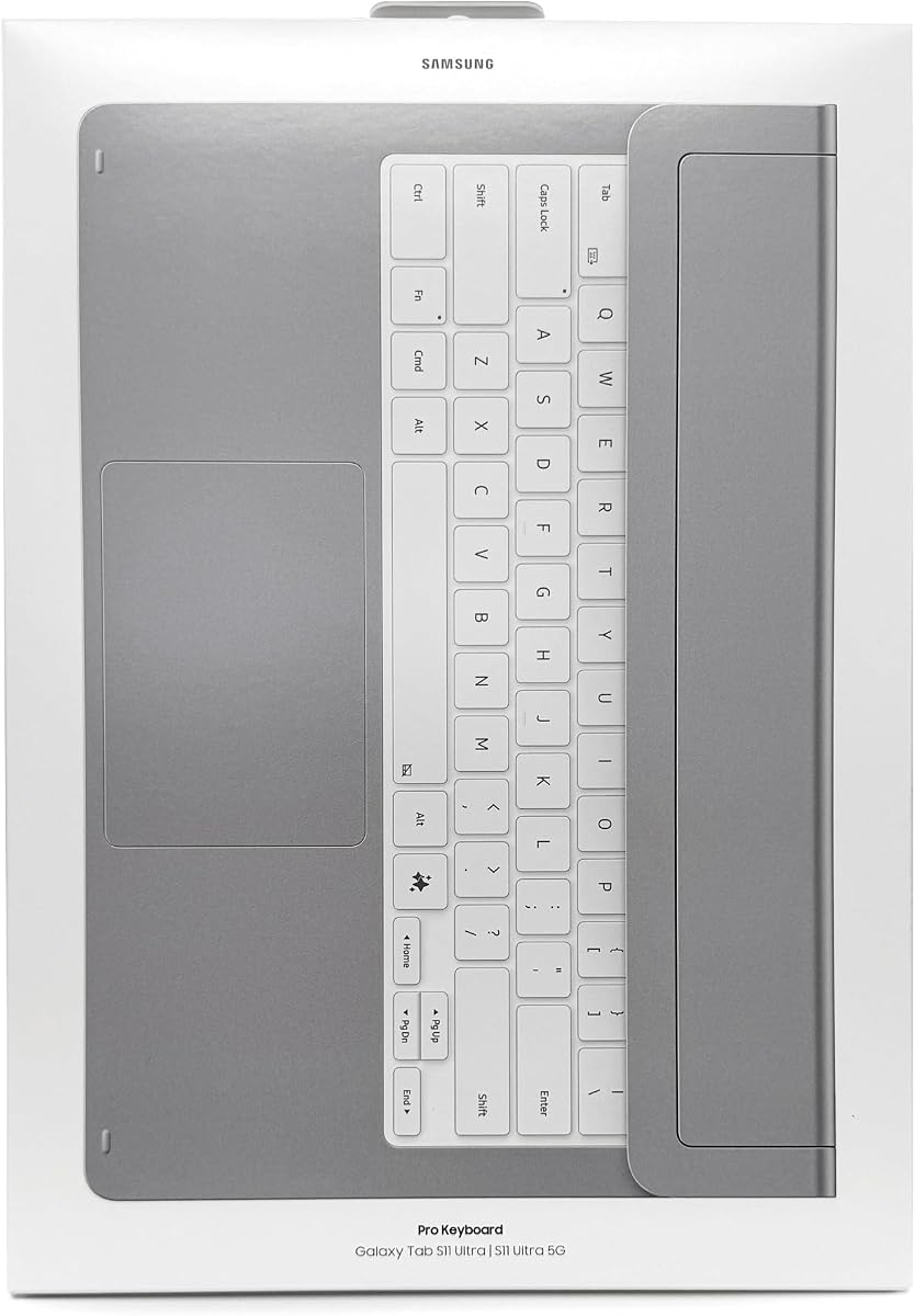 Samsung Official Pro Keyboard with Ai Key (2026) for Galaxy Tab S11 Ultra | Laptop-Like Experience - (Silver)