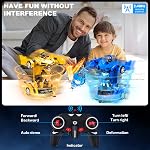 Subao Télécommande Voitures pour Enfants Transformer Jouets 2.4GHz RC Robot Toy Cars avec une déformation à un bouton 360° Rotation et drifting enfants jouets voiture pour 4-12 ans garçons filles anniversaire cadeau de Noël (bleu)
