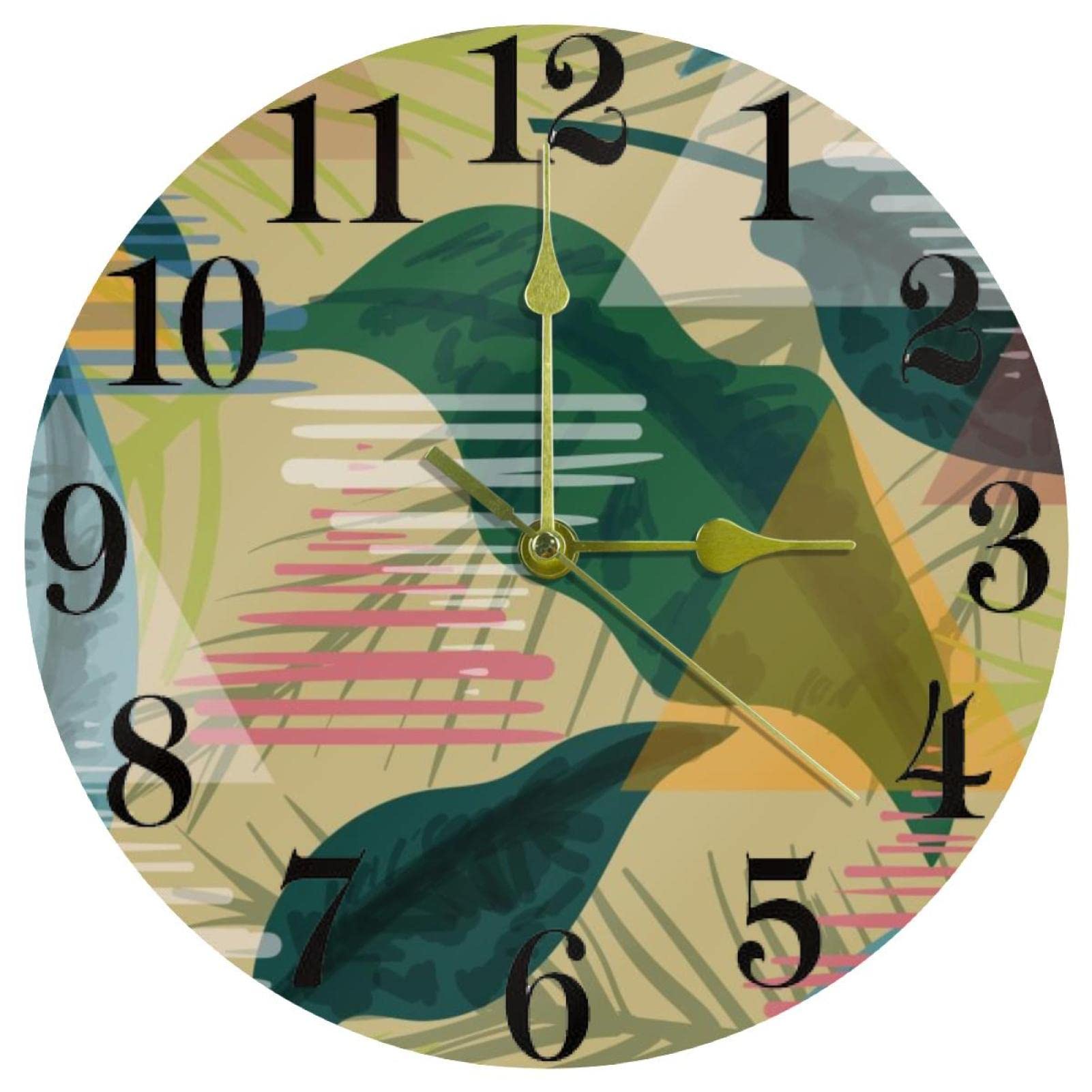 Horloge murale triangulaire : oubliez le tic-tac grâce au mécanisme à piles