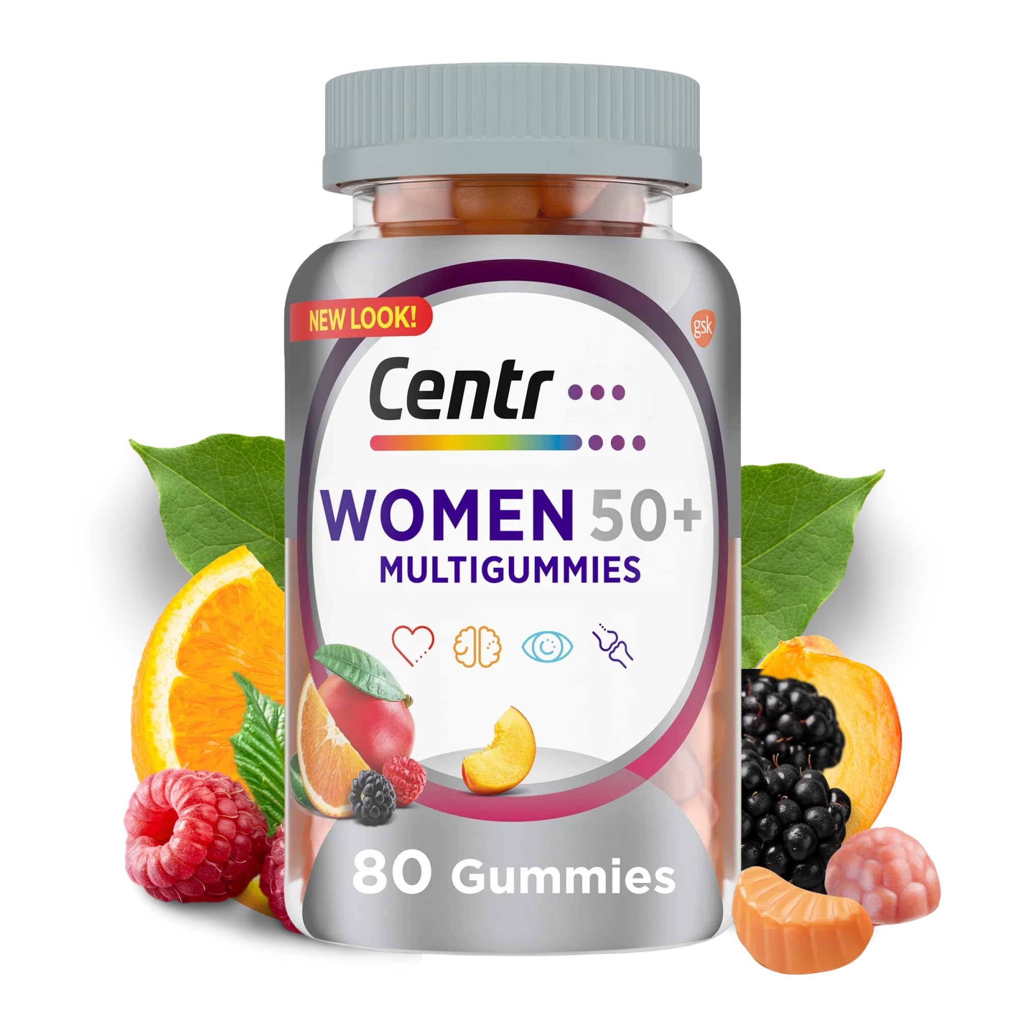 ATICELLI Multigummies Supplements, Gummy Vitamins for Women Silver 50 Plus