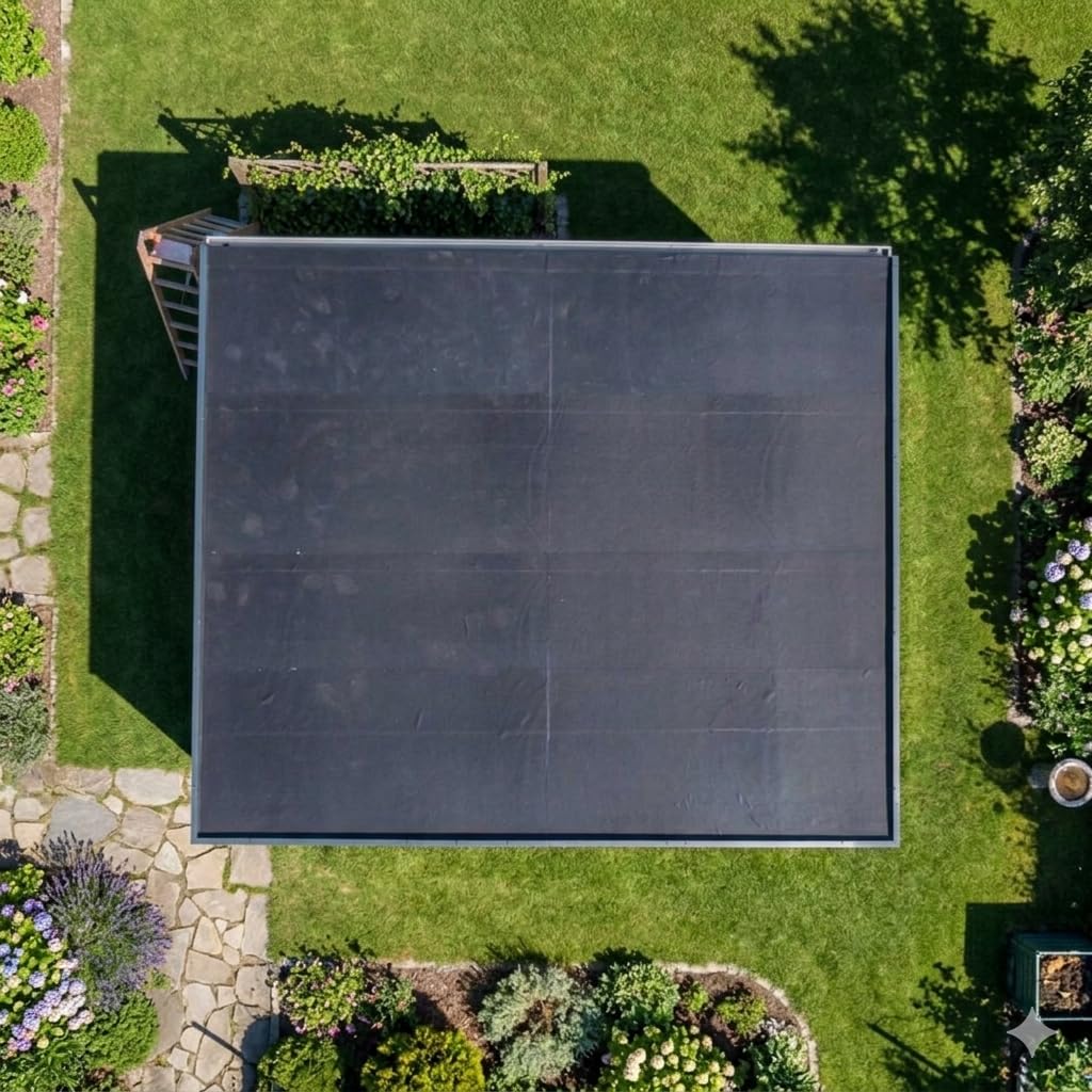 EasyStick EPDM-Membran für Dacheindeckung – extra robust & wasserdicht – ideal für Schuppen, Carport und Flachdach – einfach anzubringen, lange Lebensdauer (100 cm x 5 m)