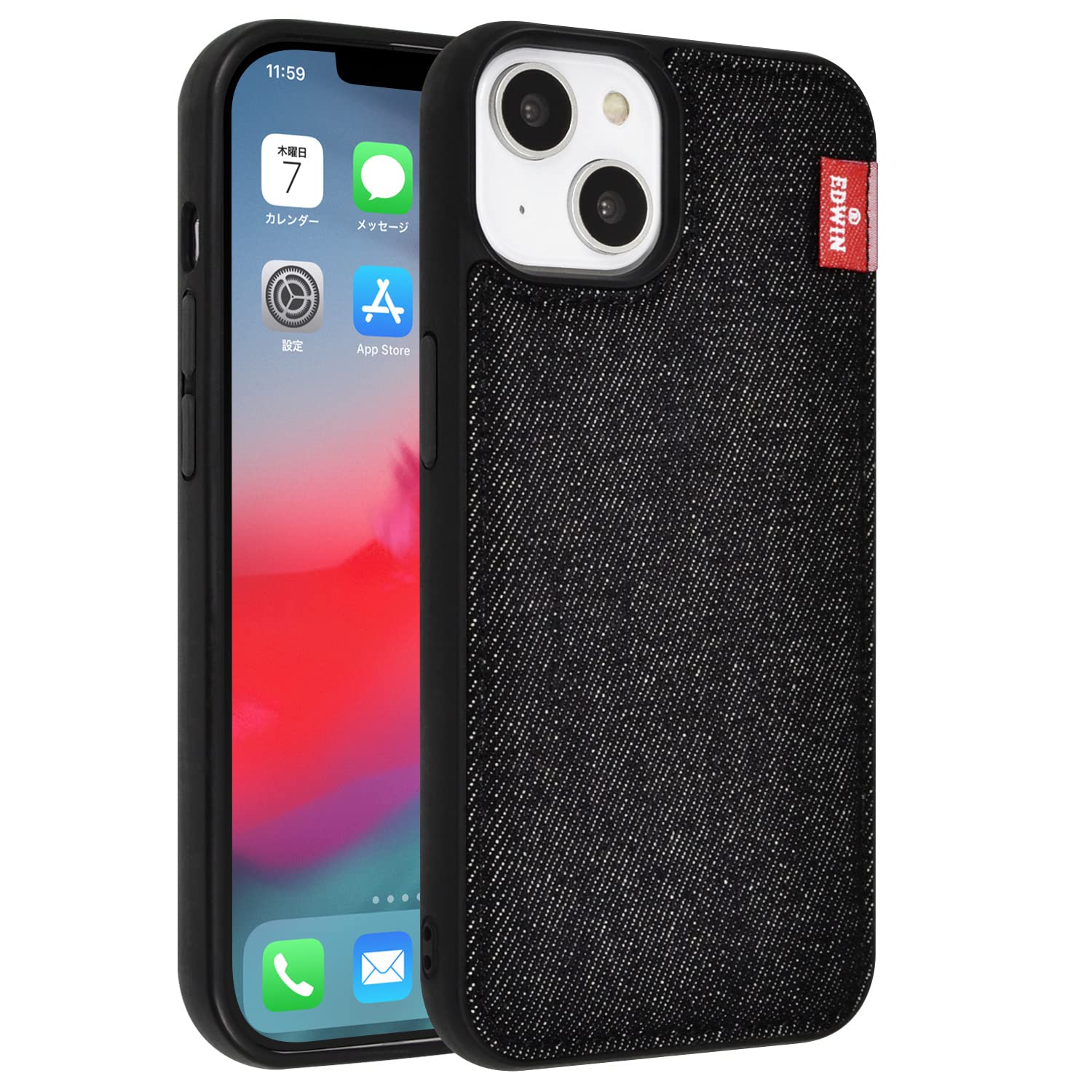 EDWIN iPhone14 iPhone13 ケー 14 インディゴ 938