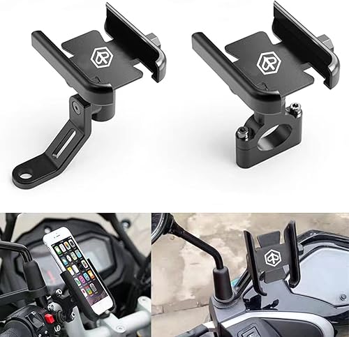 Miniatura 2 de para P-iaggio Vespa GTS 250 300 Sprint Primavera LX150 S150 Accesorios Manillar de Motocicleta Soporte de Teléfono Móvil Soporte GPS Soporte Espejo