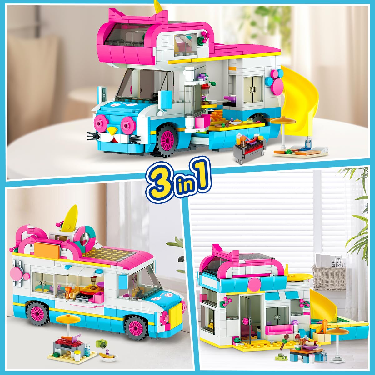 24 Mattoncini Da Costruzione Animali – Set Di Blocchi Trasformabili Per Feste E Bambini - 3