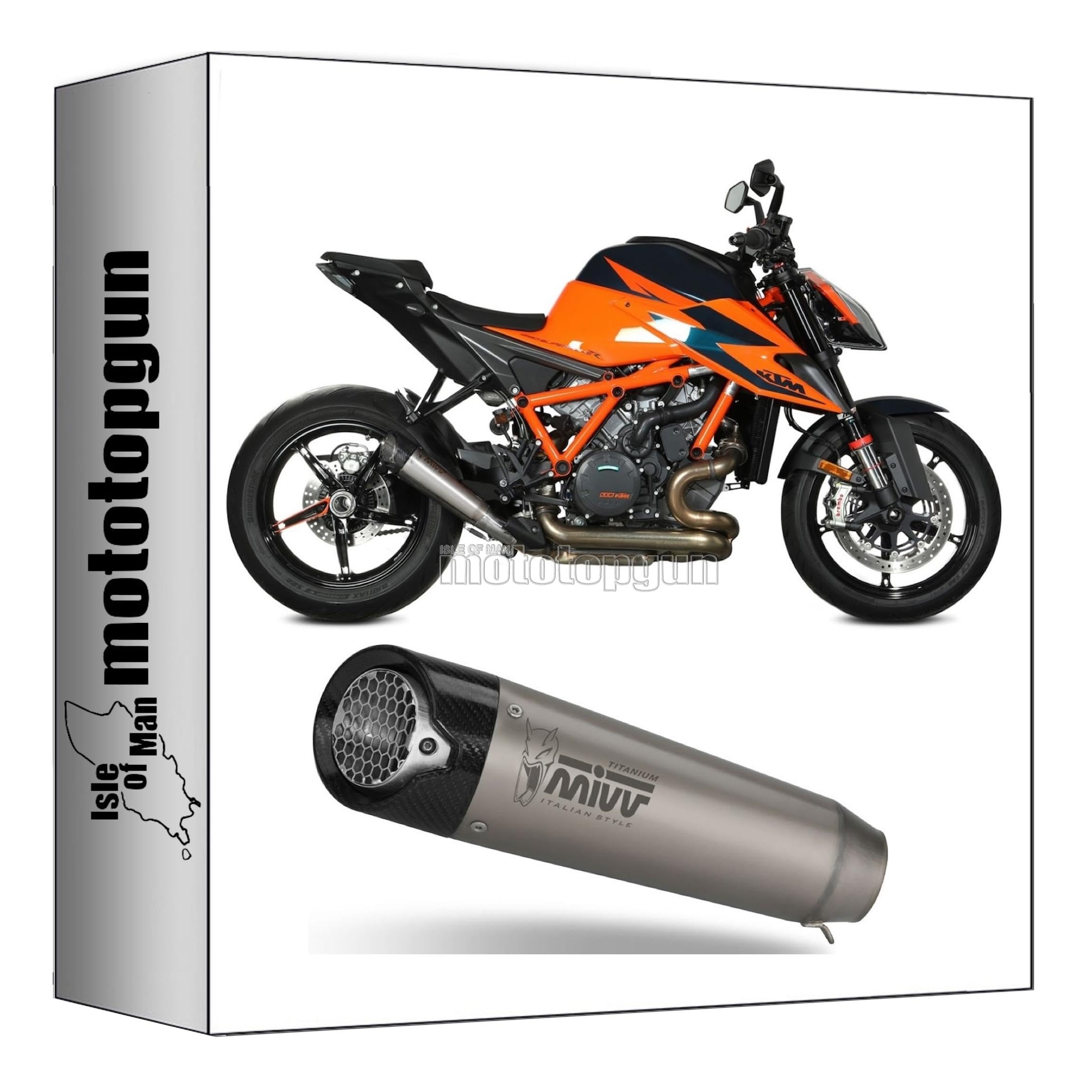 mivv scarico omologato cat-oem x-m5 titanio compatibile con ktm 1290 superduke 2020 2021 2022 mototopgun