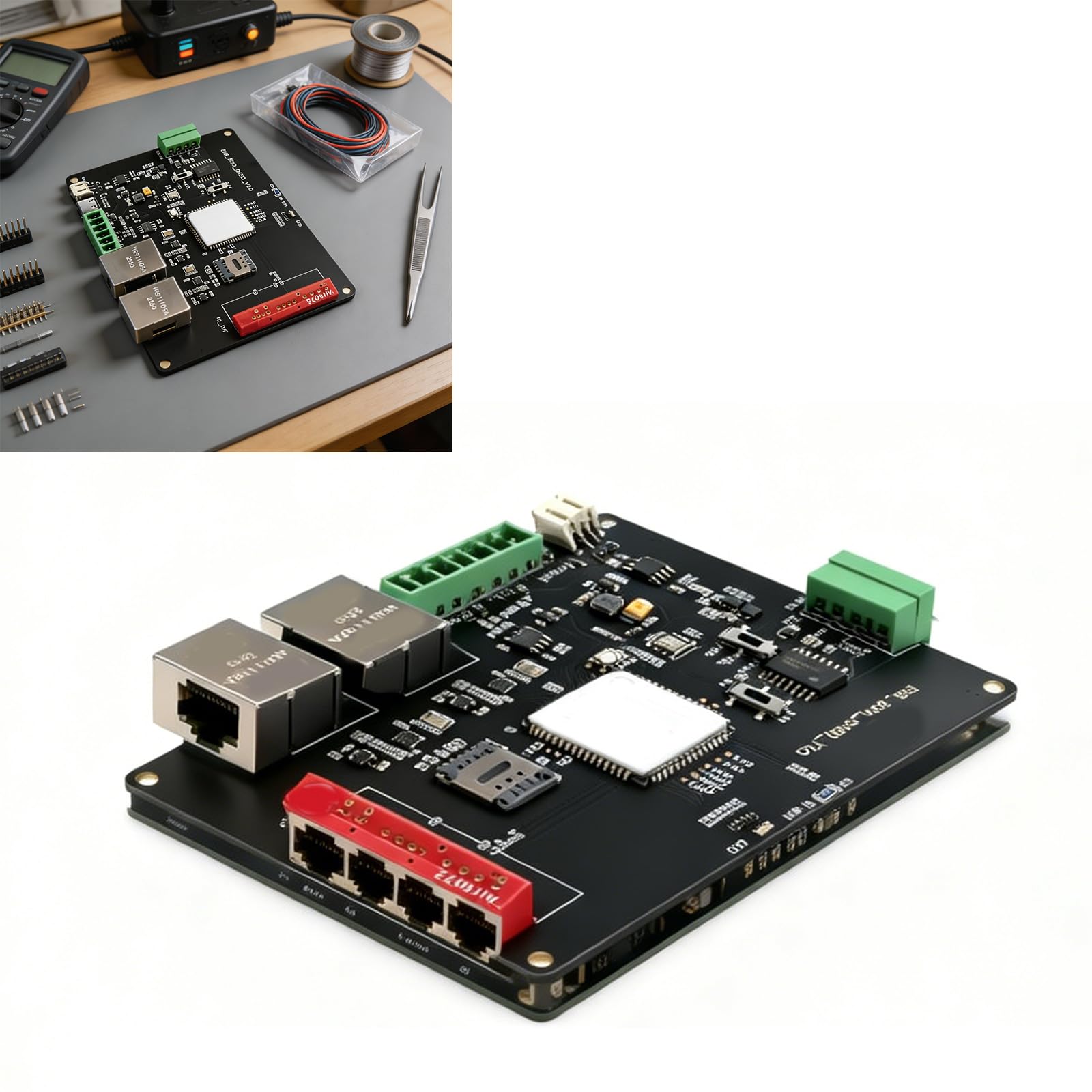 Scheda di sviluppo di controllo industriale con 2 porte Ethernet