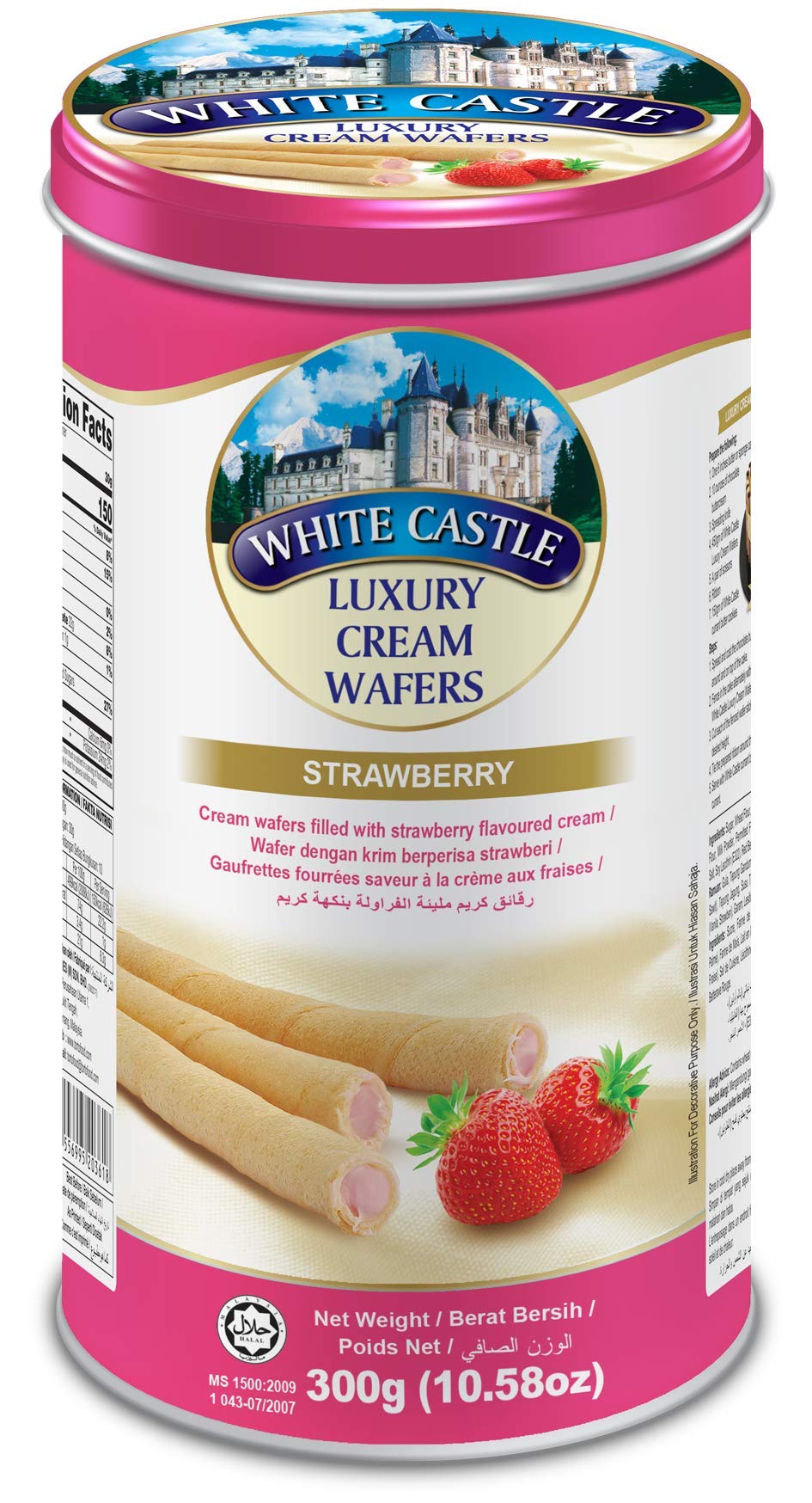 White Castle Luxury Strawberry Cream Wafer Roll Sticks,300g (B08C9LZK19) Amazon Price History, Amazon Price Tracker