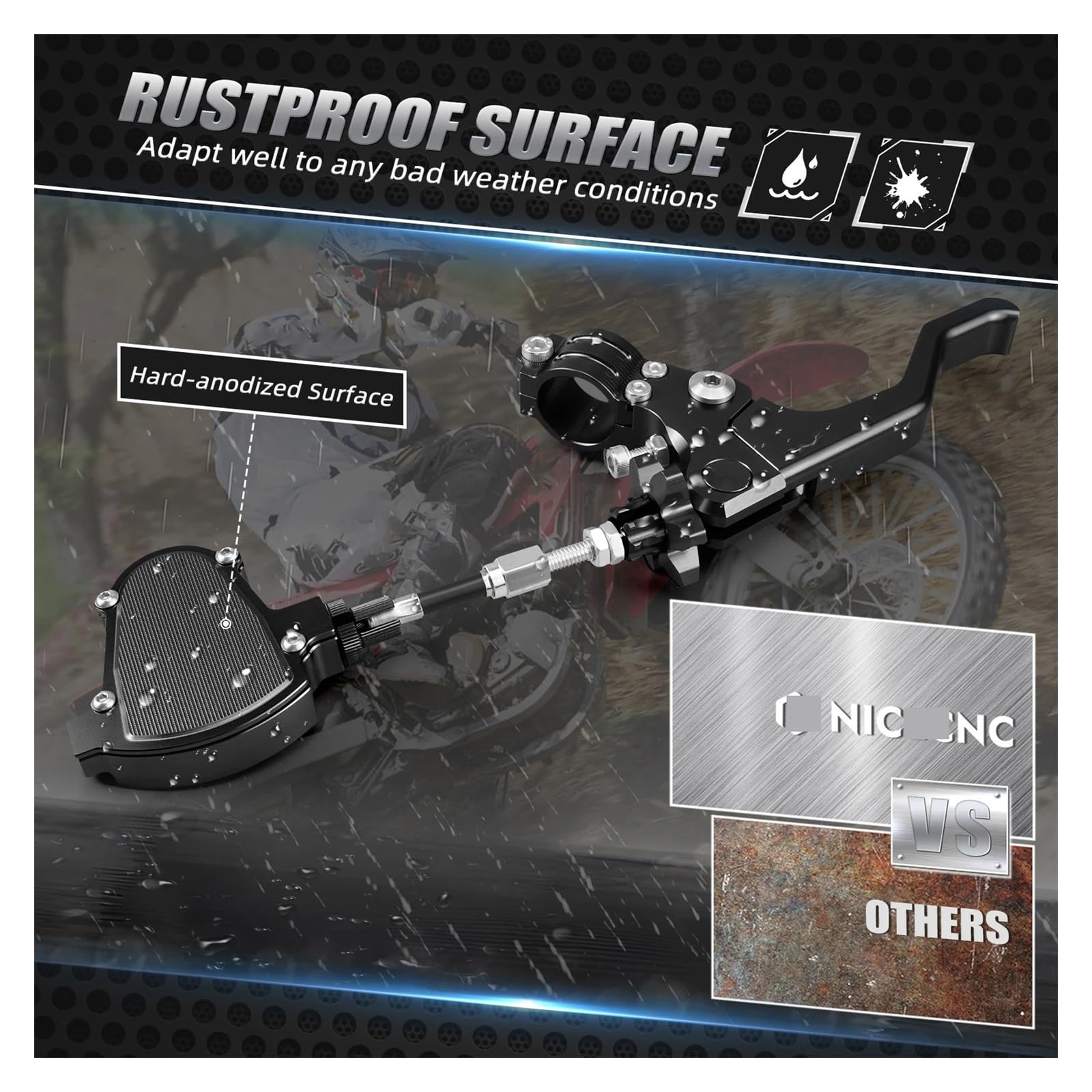 Palanca De Embrague Corta para Acrobacias, para Ya&maha YZ125 YZ250 YZ250F YZ450F para Ho&nda para Kawa&Saki Buell para Suzuki para Du&Cati para Triumph Palancas Frenos