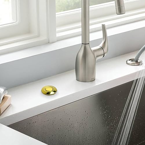 Miniatura 7 de CLEESINK Kit de interruptor de aire de eliminación de basura, triturador de residuos superior de fregadero de 2 pulgadas, botón de encendidoapagado