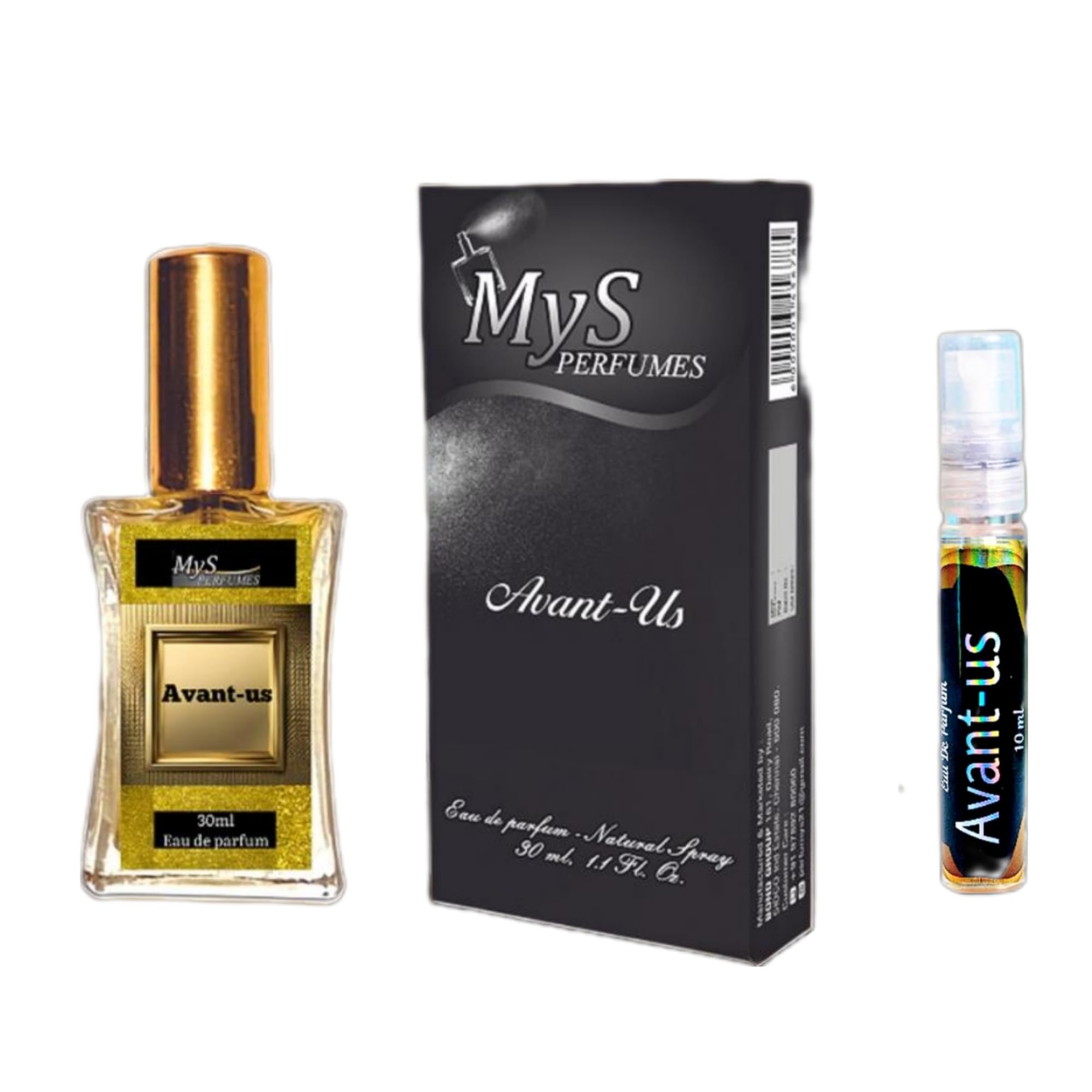 Mys Perfumes Avant-us 30ml & 10ml | Men & Women | Eau De Parfum | Long Lasting