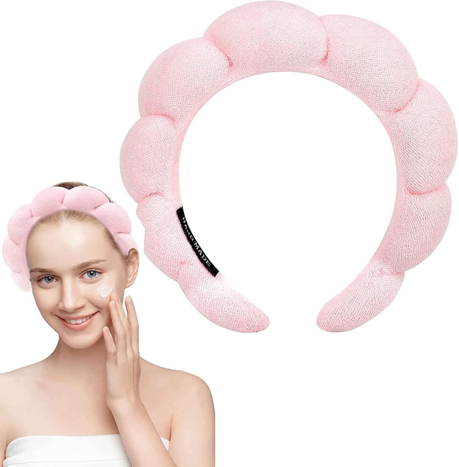 Makeup Headband for Women,Spa Headband Skincare Headband,Sponge & Terry
