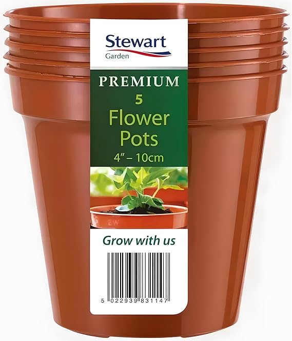 AMK® Stewart Round Flower Pot Terracotta Orange Classic Vintage Colour