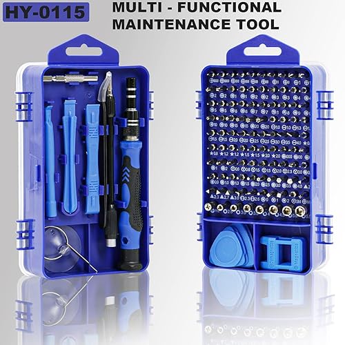 Miniatura 6 de Hanyue 115 in 1 Screwdriver Set Screw Driver Kit Bits Computer Laptop Phone Device Repair Tool Precision Screwdrivers Repair Hand Tools (YELLOW)