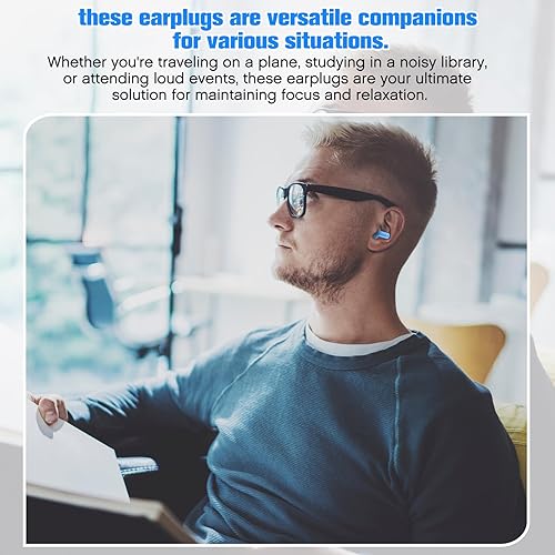Vista 3 de TrelaCo 200 pares de tapones para los oídos de silicona suaves, reutilizables, impermeables, para dormir, ruido, natación, protección auditiva
