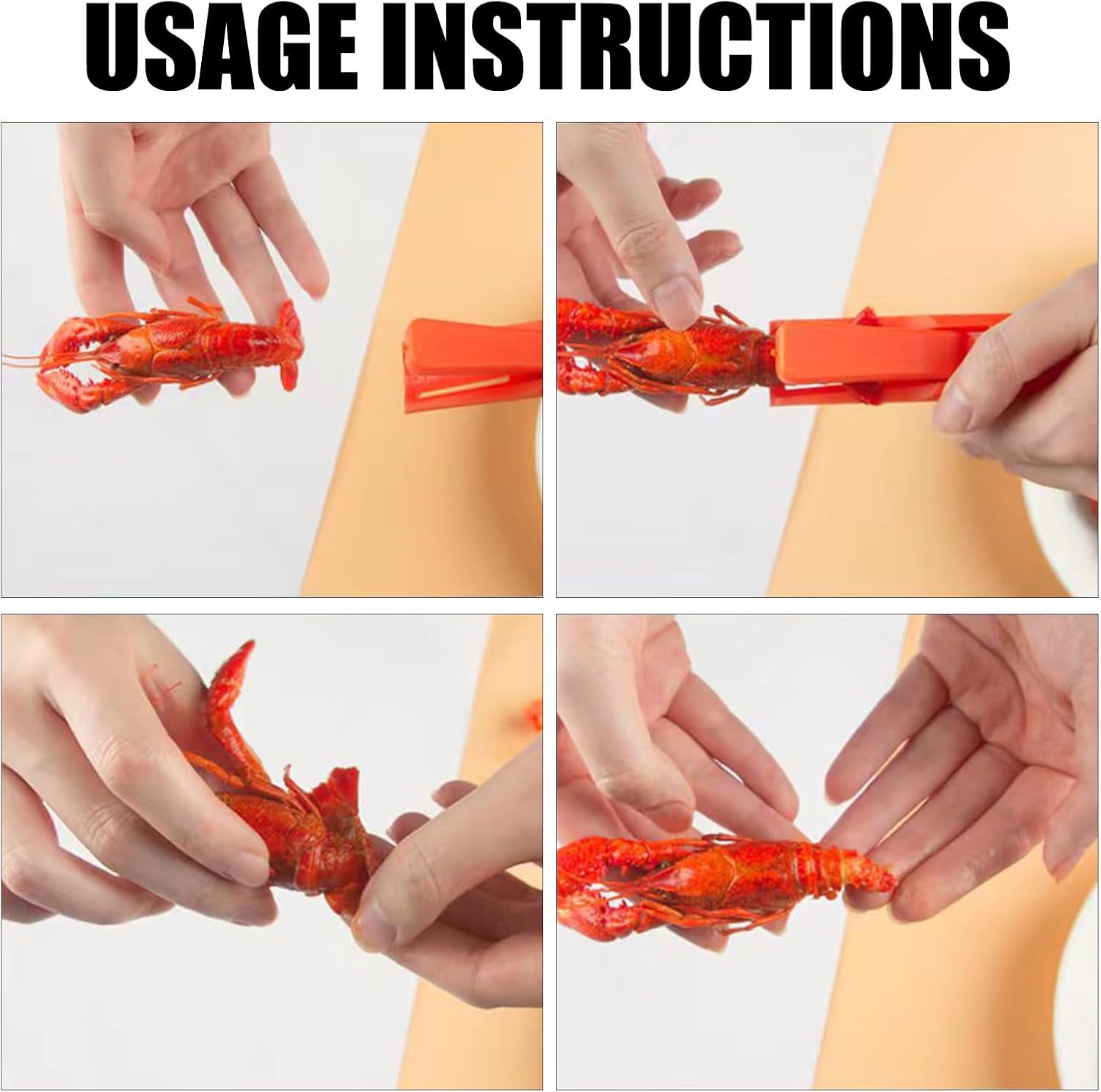 6Pcs Crawdad Shell Remover Set Portable Utensil Ideal Outdoor BBQ and Home Cooking Crawfish Peeling Device image 4