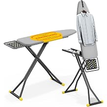 KINGBOARD 2-in-1 Stander & Steam Foldable Ironing Board with Iron Rest