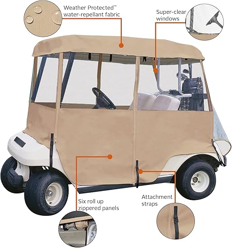 Miniatura 3 de Classic Accessories Fairway 72072 - Caja de carrito de golf para 2 personas, 4 lados