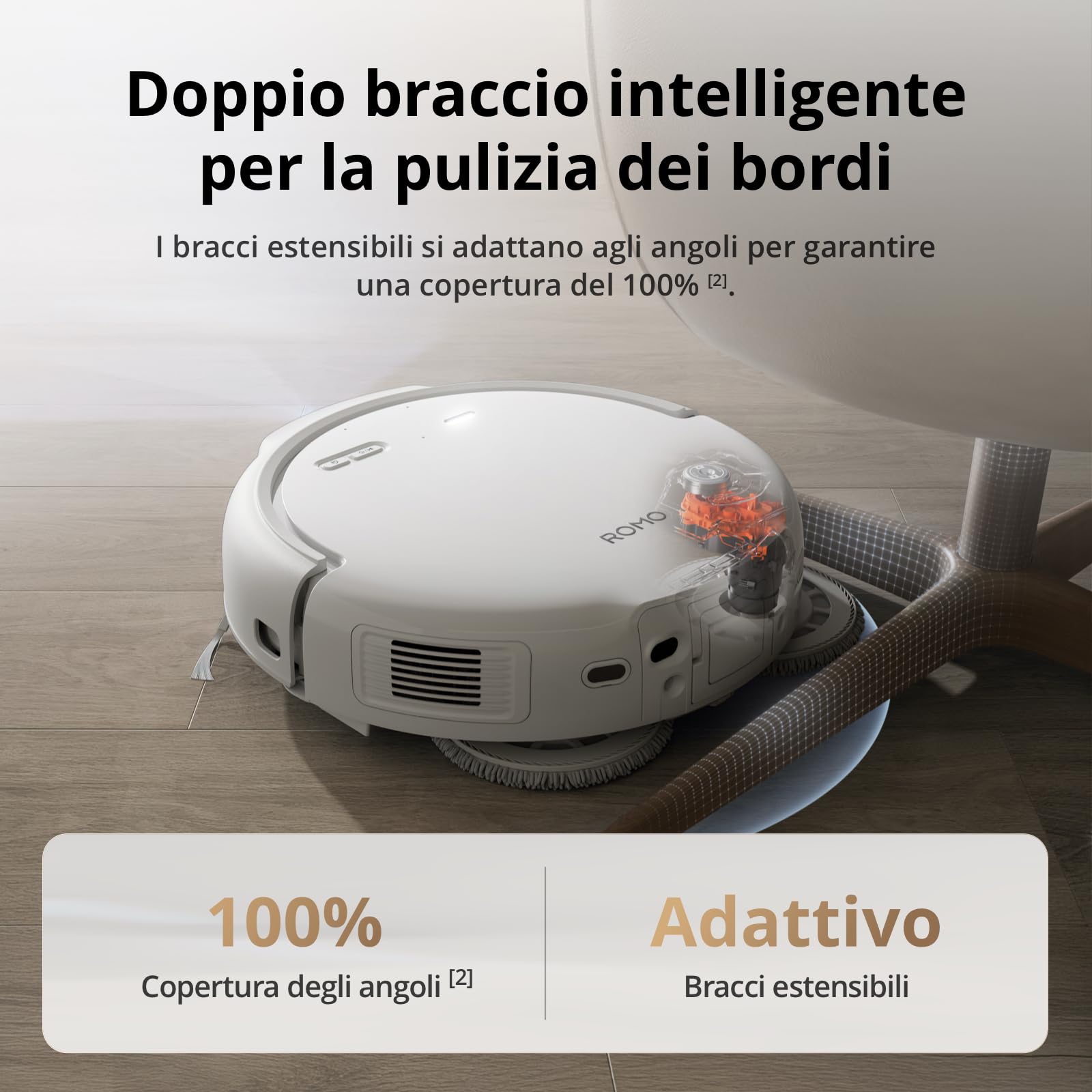 DJI ROMO S robot aspirapolvere e lavapavimenti — immagine 8 di 16