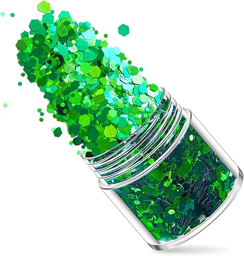 Miniatura 7 de Diadema de alienígena de Halloween con purpurina gruesa y holográfica marciana para suministros de fiesta de Halloween