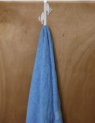 Miniatura 4 de Gancho organizador multiusos para colgar sobre la puerta, para toallas, abrigos, albornoces y trajes de baño para baño, cocina, dormitorio, hierro