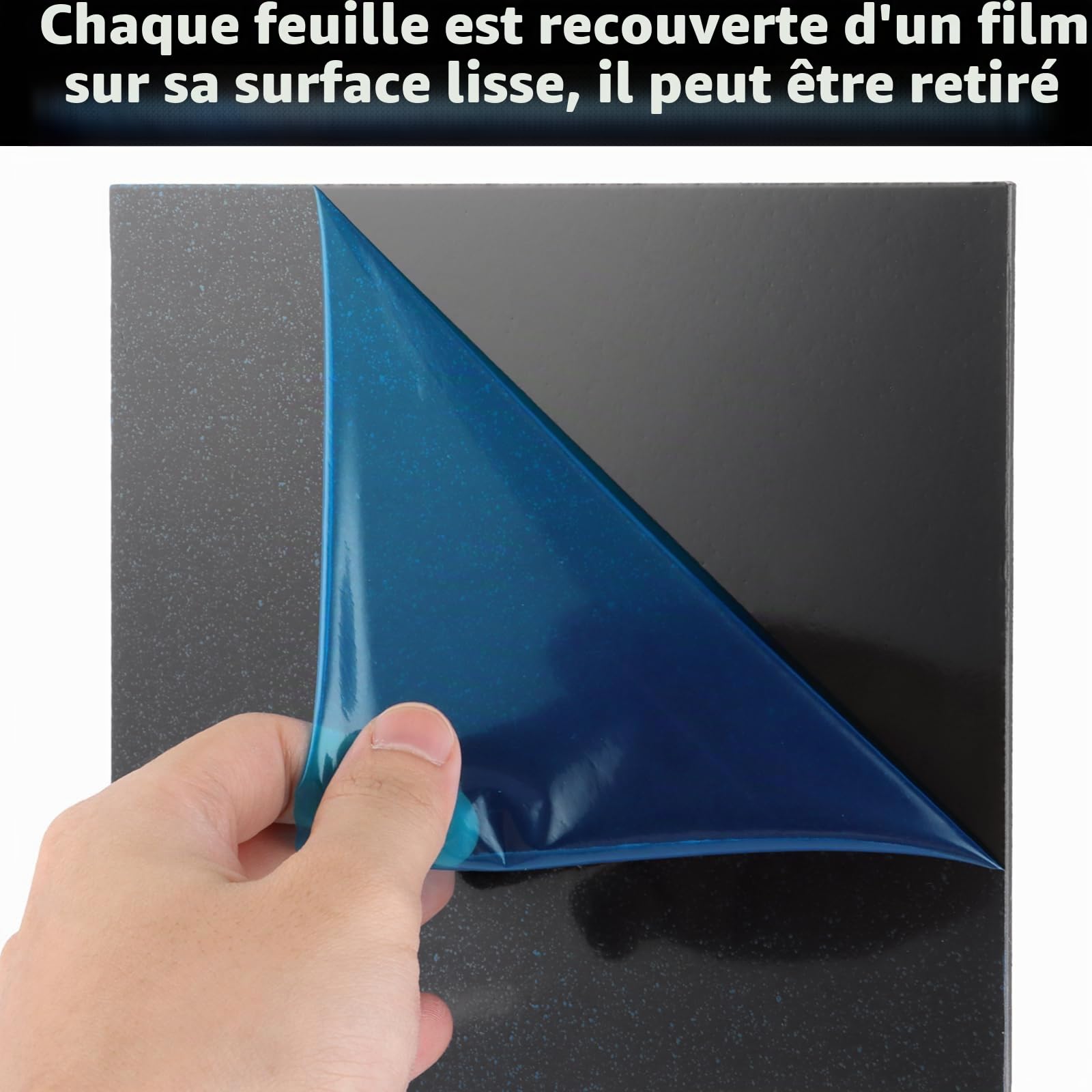 YAYODS Lot de 6 Plaque Plastique ABS Noire 30 x 20 cm - Feuille Plastique Épaisseur 3 mm - Panneau Polystyrène Rigide pour Modélisme, Thermoformage, Décoration et Bricolage DIY