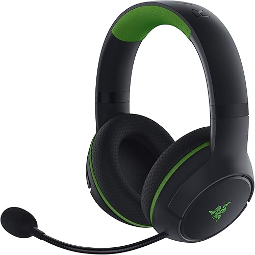 Razer Kaira Wireless Gaming Headset for Xbox Series XS, Xbox One Triforce Titanium 50mm Drivers - Cardioid Mic - Breathable Memory Foam Ear Cushions