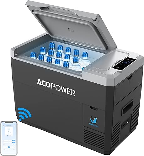 Miniatura 10 de ACOPOWER LiONCooler Pro HY-COMBO-PX30 - Congelador solar portátil de 32 cuartos de galón y panel solar de 90 W, kit combinado para camión, caravana,