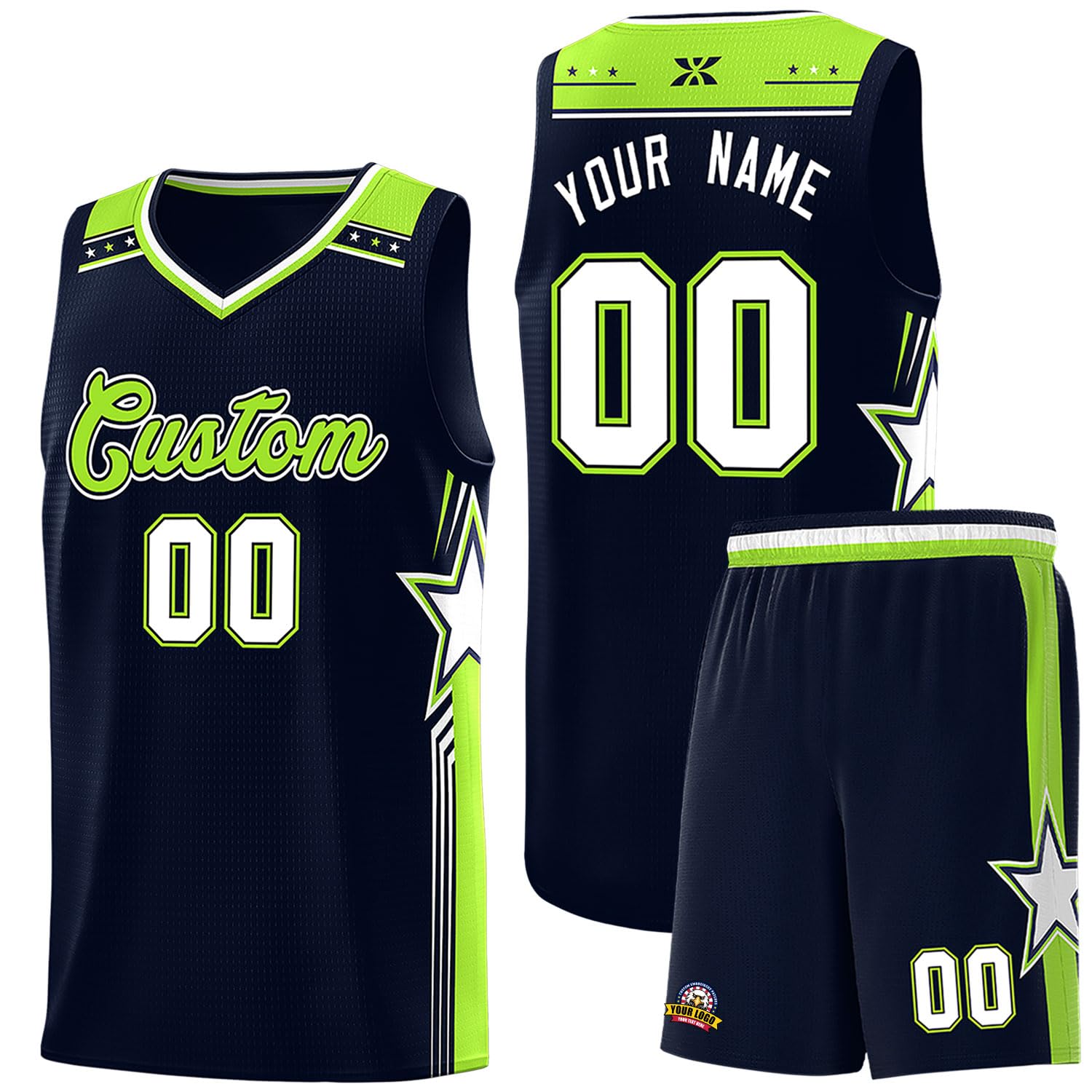 Custom Basketball Jersey with Name Number Logo,Personalized Printed Tank Top and Shorts for Men Women Youth