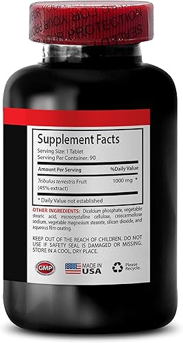 Miniatura 4 de Tribulus Terrestris Formula - Extracto de Tribulus Terrestris - 1 botella de 90 comprimidos - Tabletas Tribulus - Extracto de Tribulus - Suplemento