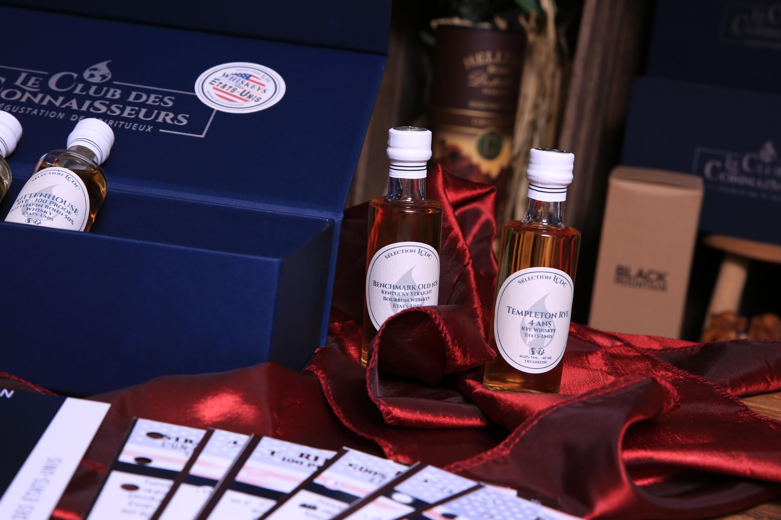 Coffret Dégustation Whisky Des Etats - Unis 6 x 40ml - En Solo Ou En Duo - Le Club Des Connaisseurs - Coffret Cadeau Homme