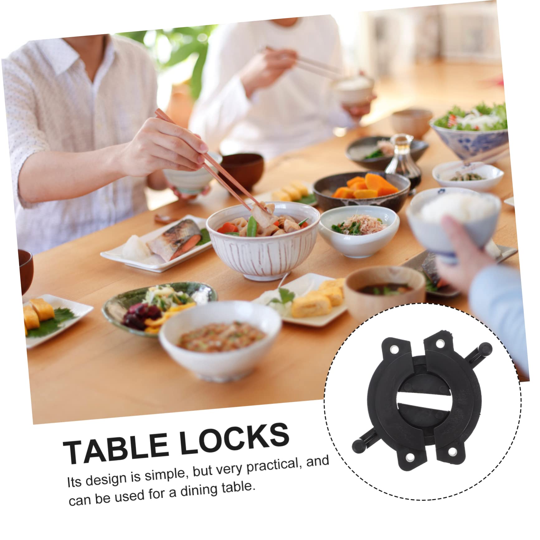 VILLFUL 2pcs Plank Link Clamping Repairing Plate Bracket Desktop Stand Furniture Joint Clamp Fastener Straight Steel Bracket Brace Tabletop Panel Connector Draw Panel Clamp Plastic Black