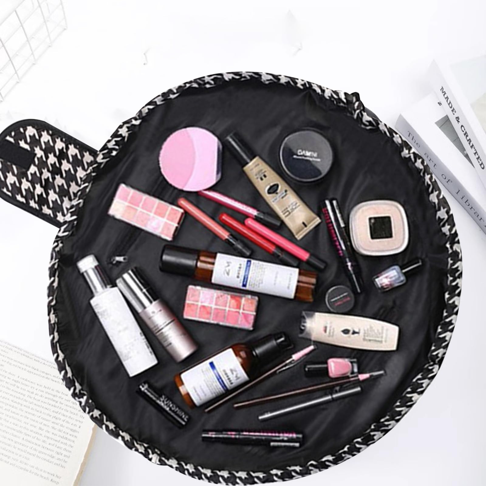 KASESSS Lazy Makeup Bag, Drawstring Make Up Bag, Wash Bag Portable, Large Capacity Toiletry Bags - Image 2